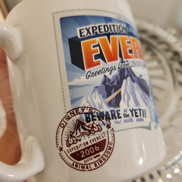 Disney Animal Kingdom Expedition‎ Everest Yeti Coffee Mug Collectible Souvenir - Picture 3 of 5